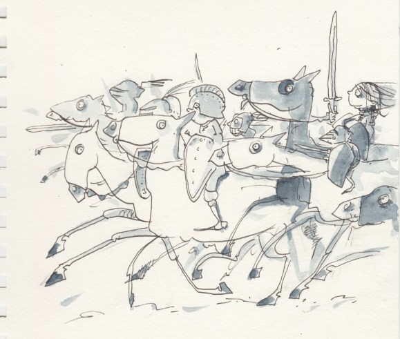 schnelle Ritterskizze